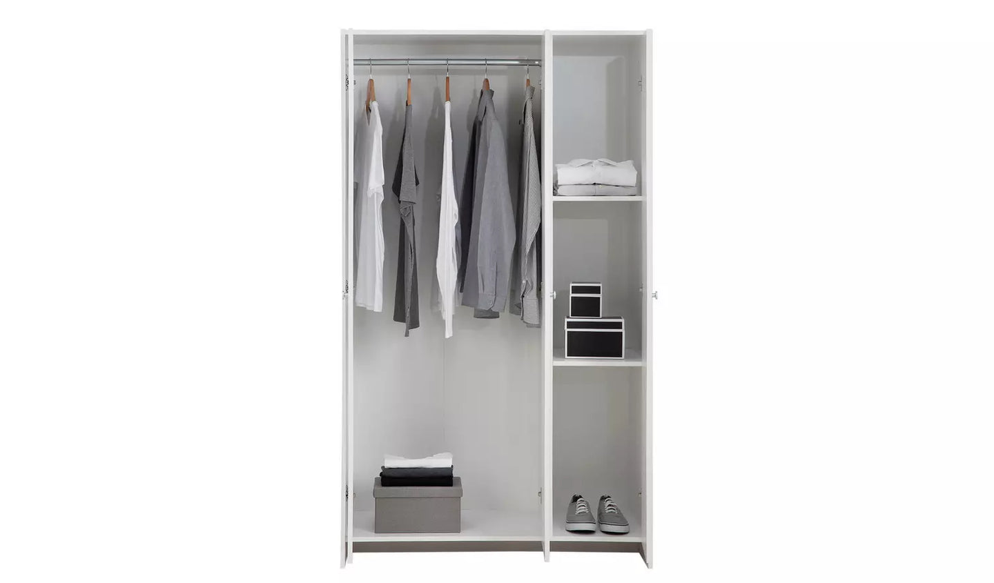 Seville 3 Door Wardrobe - White